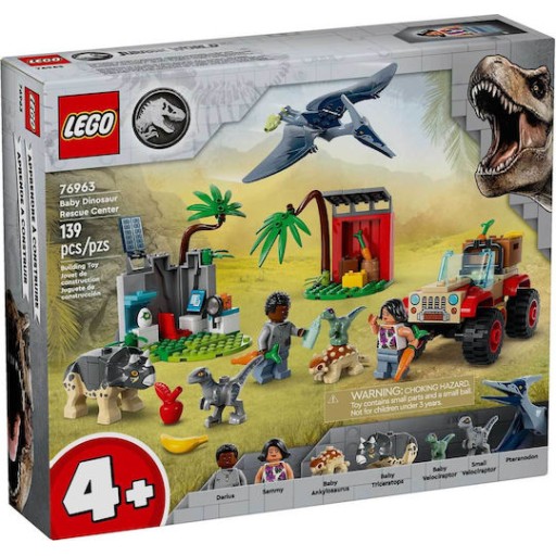 Lego Jurassic World Baby Dinosaur Rescue Center για 4+ Ετών