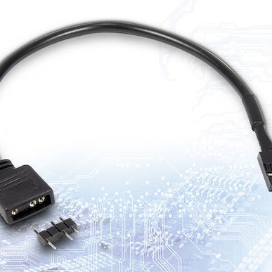Καλώδιο Inter-tech 1x 3pin 5v Rgb > 1x Vdg Connector 20cm Retail