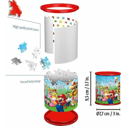 Puzzle Μολυβοθήκη Nintendo Super Mario 3D 54 Κομμάτια