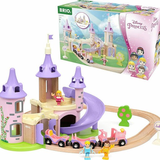 Brio Toys Disney Princess Castle Σετ με Τρενάκι από Ξύλο για 3+ Ετών