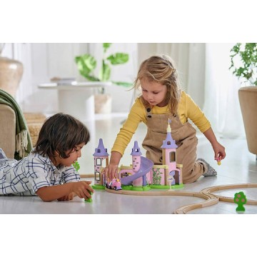 Brio Toys Disney Princess Castle Σετ με Τρενάκι από Ξύλο για 3+ Ετών