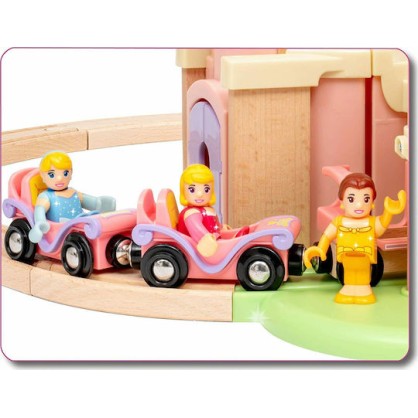 Brio Toys Disney Princess Castle Σετ με Τρενάκι από Ξύλο για 3+ Ετών