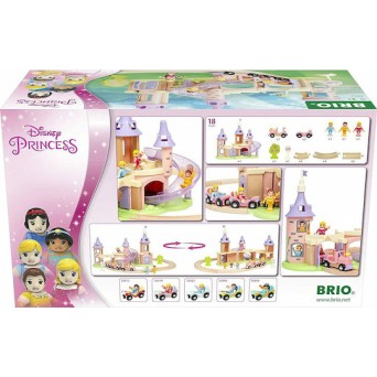 Brio Toys Disney Princess Castle Σετ με Τρενάκι από Ξύλο για 3+ Ετών