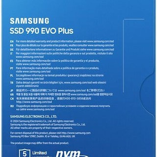 Samsung 990 EVO Plus SSD 1TB M.2 NVMe PCI Express 5.0