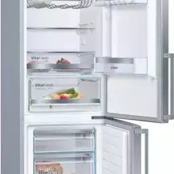 Bosch Ψυγειοκαταψύκτης 343lt Υ201xΠ60xΒ65εκ. Inox KGE398IBP