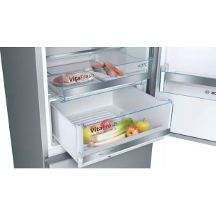 Bosch Ψυγειοκαταψύκτης 343lt Υ201xΠ60xΒ65εκ. Inox KGE398IBP