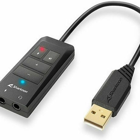 Sharkoon SB2 Εξωτερική USB Κάρτα Ήχου 7.1