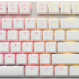 Sharkoon PureWriter RGB Gaming Μηχανικό Πληκτρολόγιο με Kailh Blue διακόπτες και RGB φωτισμό (Αγγλικό US) Λευκό