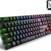 Sharkoon PureWriter RGB Gaming Μηχανικό Πληκτρολόγιο με Kailh Blue διακόπτες και RGB φωτισμό (Αγγλικό US) Λευκό