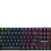 Sharkoon PureWriter RGB Gaming Μηχανικό Πληκτρολόγιο με Kailh Blue διακόπτες και RGB φωτισμό (Αγγλικό US) Λευκό