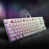 Sharkoon PureWriter TKL RGB Gaming Μηχανικό Πληκτρολόγιο Tenkeyless με Kailh Red διακόπτες και RGB φωτισμό (Αγγλικό US) Λευκό