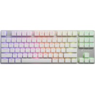Sharkoon PureWriter TKL RGB Gaming Μηχανικό Πληκτρολόγιο Tenkeyless με Kailh Blue διακόπτες και RGB φωτισμό (Αγγλικό US) Λευκό