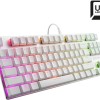 Sharkoon PureWriter TKL RGB Gaming Μηχανικό Πληκτρολόγιο Tenkeyless με Kailh Blue διακόπτες και RGB φωτισμό (Αγγλικό US) Λευκό