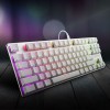Sharkoon PureWriter TKL RGB Gaming Μηχανικό Πληκτρολόγιο Tenkeyless με Kailh Blue διακόπτες και RGB φωτισμό (Αγγλικό US) Λευκό