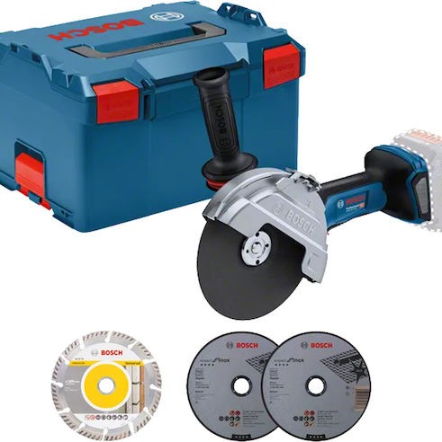 Bosch GWS 18V-180 P Τροχός 180mm Μπαταρίας Brushless 18V Solo