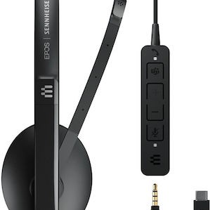 Epos Adapt 165T USB-C II On Ear Multimedia Ακουστικά με μικροφωνο