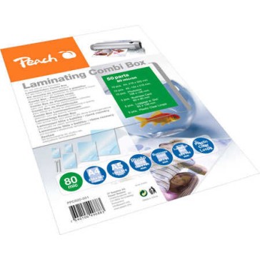 Peach Ζελατίνες Πλαστικοποίησης A4 80 microns 50τμχ