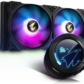 Gigabyte Aorus Waterforce X 280 Υδρόψυξη Επεξεργαστή Διπλού Ανεμιστήρα 140mm για Socket AM4/AM5/1200/115x με ARGB Φωτισμό