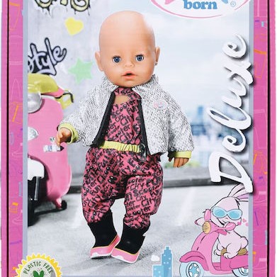 ZAPF Creation Baby Born Μωρό Κούκλα City Deluxe Scooter για 3+ Ετών 43 εκ.