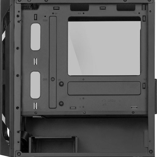 Silverstone FARA H1M Gaming Mini Tower Κουτί Υπολογιστή με Πλαϊνό Παράθυρο Μαύρο