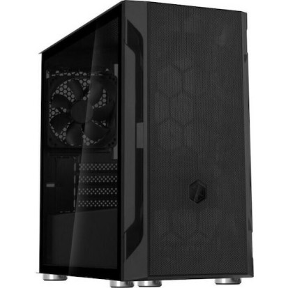 Silverstone FARA H1M Gaming Mini Tower Κουτί Υπολογιστή με Πλαϊνό Παράθυρο Μαύρο