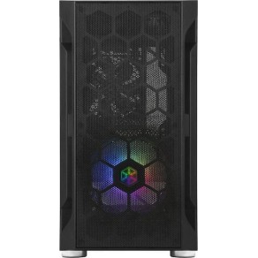 Silverstone FARA H1M Gaming Mini Tower Κουτί Υπολογιστή με Πλαϊνό Παράθυρο Μαύρο
