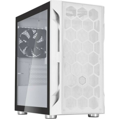 Silverstone FARA H1M Gaming Mini Tower Κουτί Υπολογιστή με Πλαϊνό Παράθυρο Λευκό