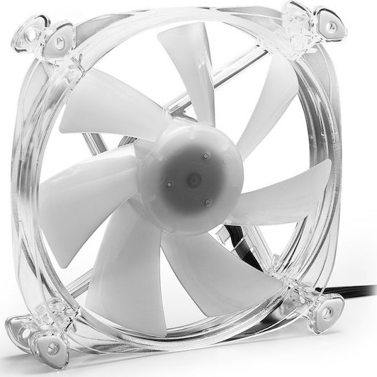 Sharkoon SHARK Disc PWM Case Fan 120mm με RGB Φωτισμό και Σύνδεση 3-Pin / 4-Pin Λευκό