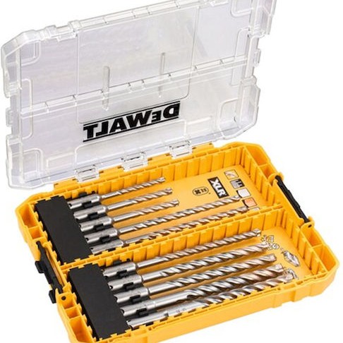 Dewalt Σετ 10 Διαμαντοτρύπανα Καρβιδίου με SDS Plus Στέλεχος για Δομικά Υλικά και Μέταλλο