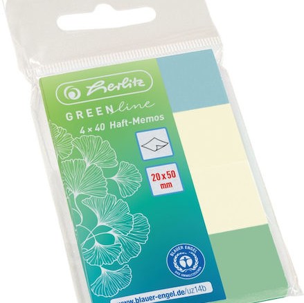 Herlitz Αυτοκόλλητα Χαρτάκια Σημειώσεων 160 Φύλλων 2x5εκ.