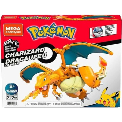 Mega Bloks Τουβλάκια Charizard Construction Toys για 8+ Ετών 222τμχ