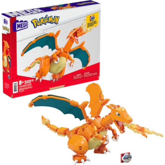Mega Bloks Τουβλάκια Charizard Construction Toys για 8+ Ετών 222τμχ
