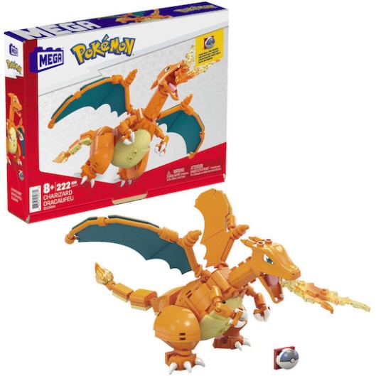 Mega Bloks Τουβλάκια Charizard Construction Toys για 8+ Ετών 222τμχ