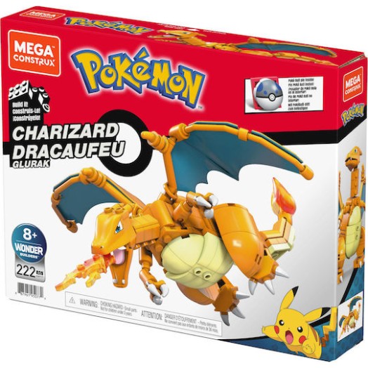 Mega Bloks Τουβλάκια Charizard Construction Toys για 8+ Ετών 222τμχ