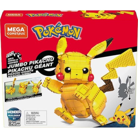 Mega Bloks Τουβλάκια Jumbo Pikachu για 8+ Ετών 825τμχ