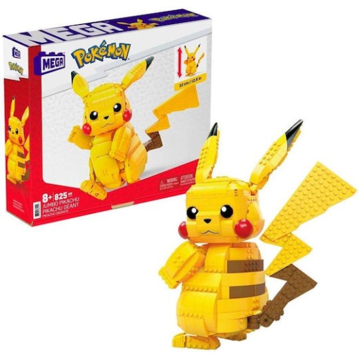 Mega Bloks Τουβλάκια Jumbo Pikachu για 8+ Ετών 825τμχ