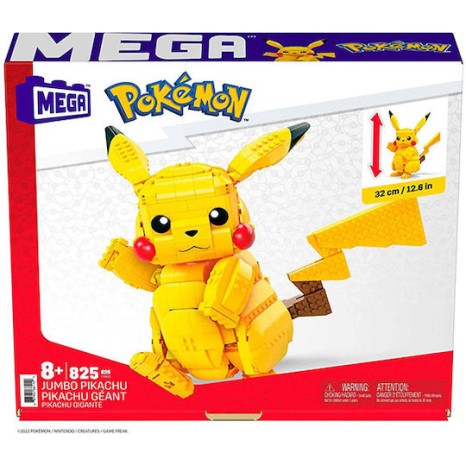 Mega Bloks Τουβλάκια Jumbo Pikachu για 8+ Ετών 825τμχ