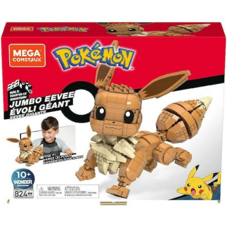 Mega Bloks Τουβλάκια Mega Construx Pokémon Eevee Jumbo για 10+ Ετών 824τμχ