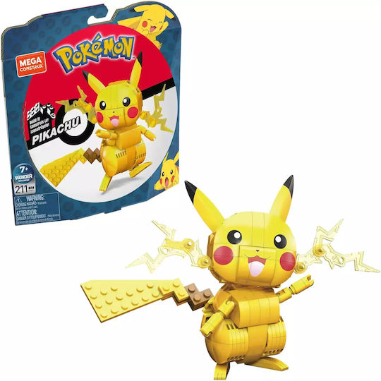 Mega Bloks Τουβλάκια Mega Construx: Pokémon Medium Pikachu για 7+ Ετών 211τμχ