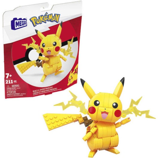 Mega Bloks Τουβλάκια Mega Construx: Pokémon Medium Pikachu για 7+ Ετών 211τμχ
