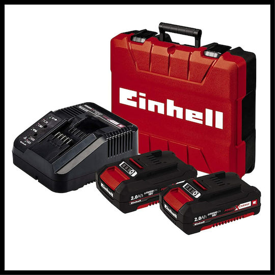Einhell TE-CD 18/50 Li-i BL Κρουστικό Δραπανοκατσάβιδο Μπαταρίας Brushless 18V 2x2Ah