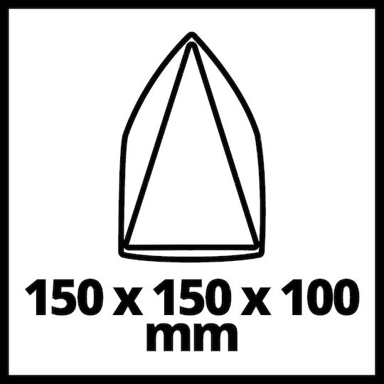 Einhell TE-OS 18/150 Li Πολυτριβείο Χούφτας 18V Solo με Σύστημα Αναρρόφησης