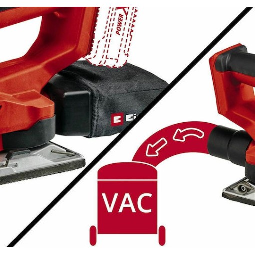 Einhell TE-OS 18/230 Li Παλμικό Τριβείο 18V Solo με Ρύθμιση Ταχύτητας και με Σύστημα Αναρρόφησης