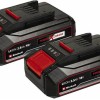 Einhell Σετ 2 Μπαταριών Εργαλείου Λιθίου 18V με Χωρητικότητα 2.5Ah Power X-Change