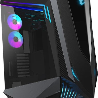 Gigabyte AORUS C700 Glass Gaming Full Tower Κουτί Υπολογιστή με Πλαϊνό Παράθυρο και RGB Φωτισμό Μαύρο