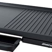 Steba VG30 Slim Επιτραπέζια Ηλεκτρική Ψησταριά Λείας και Αυλακωτής Πλάκας 2000W με Ρυθμιζόμενο Θερμοστάτη 48.5x26εκ.