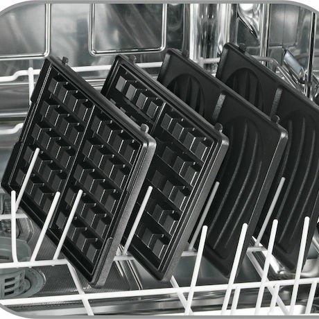 Tefal Snack Collection Τοστιέρα με Αποσπώμενες Πλάκες για 2 Τοστ 700W Inox