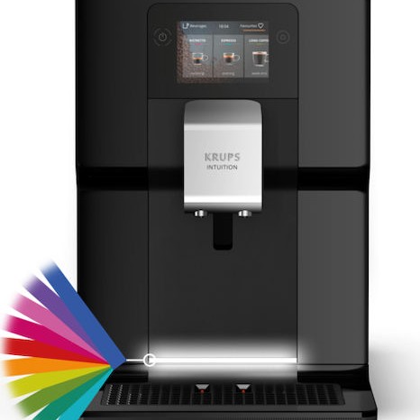 Krups Intuition Preference Αυτόματη Μηχανή Espresso 1450W Πίεσης 15bar για Cappuccino με Μύλο Άλεσης Μαύρη