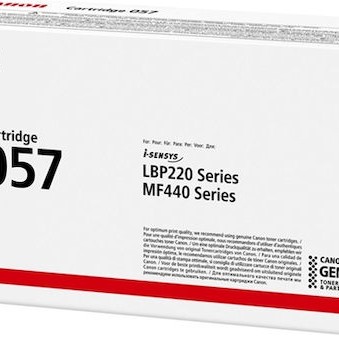 Canon 057 Γνήσιο Toner Laser Εκτυπωτή Μαύρο 3100 Σελίδων 3009C002