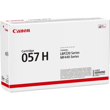 Canon 057H Γνήσιο Toner Laser Εκτυπωτή Μαύρο High Capacity 10000 Σελίδων 3010C002